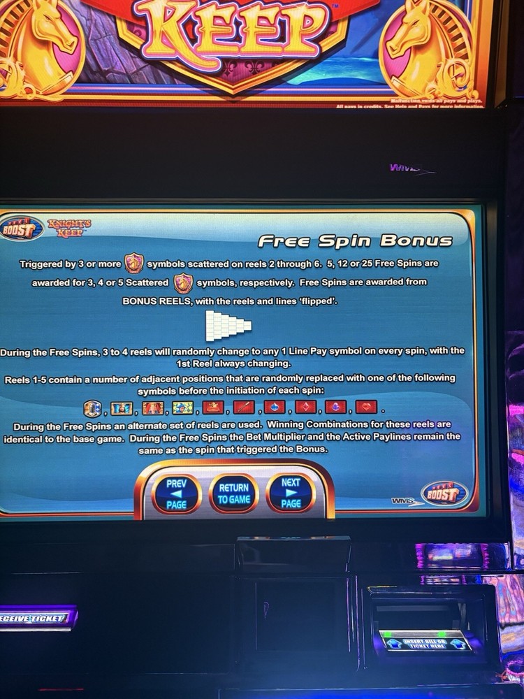 WMS BB2 WILD KNIGHTS KEEP MACHINE GAME CARD ONLY SOFTWARE REEL BOOST STYLE PLAY