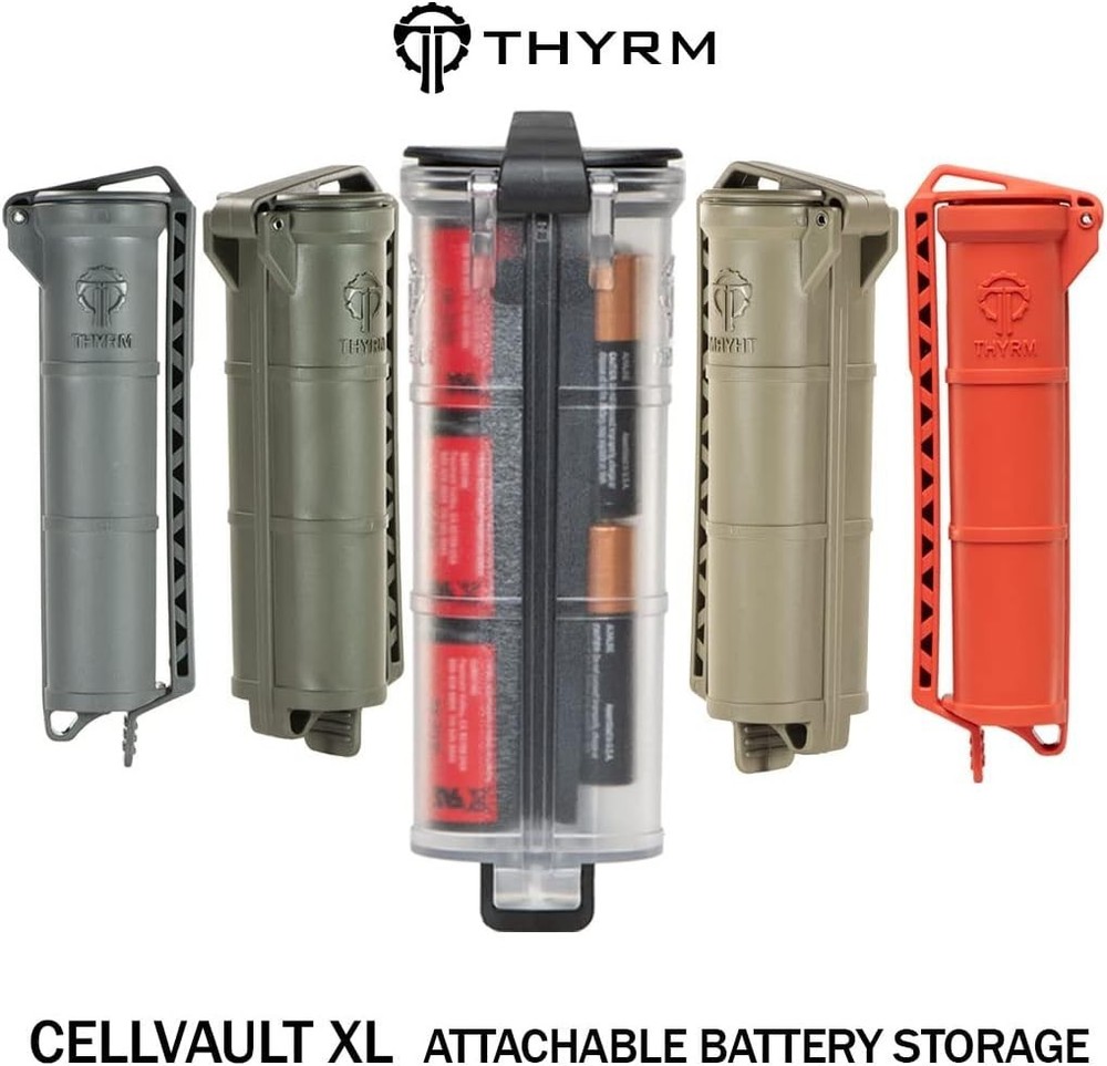 Durable CellVault XL Battery Case with Removable Divider - Tactical Gear Access