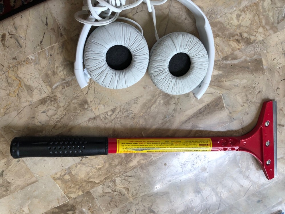 5" Wide Heavy Duty FLOOR & WINDOW & WALL SCRAPER Razor shArp Blade w/ 14" handle