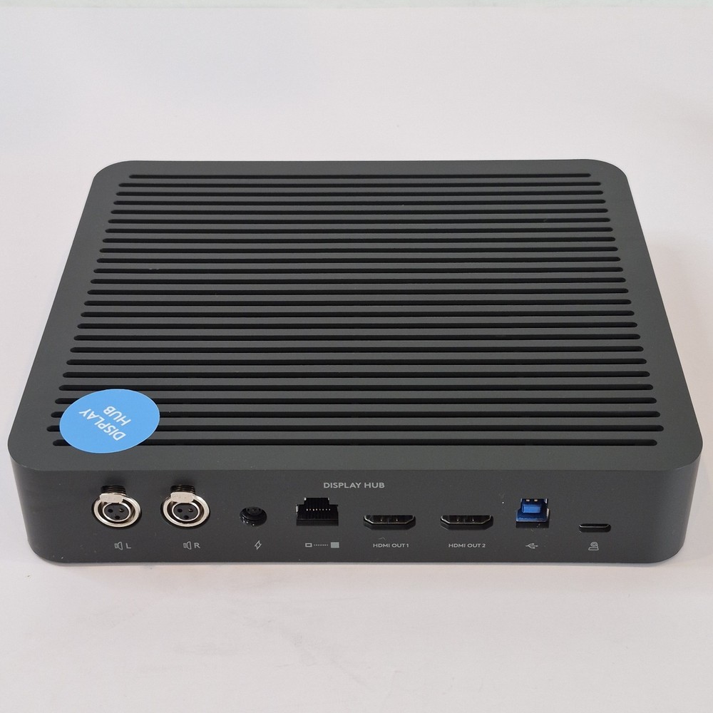 Logitech Rally System Bundle Display Hub Table Hub Speakers Pair OEM Tested