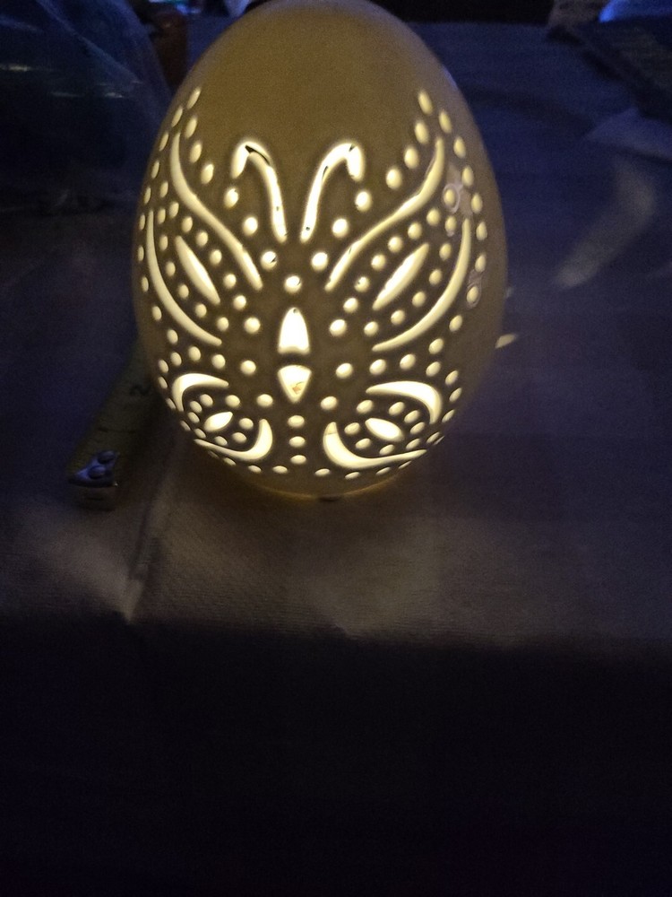 LIGHTED EGG NIGHT LIGHT OR DECORATION PURPLE