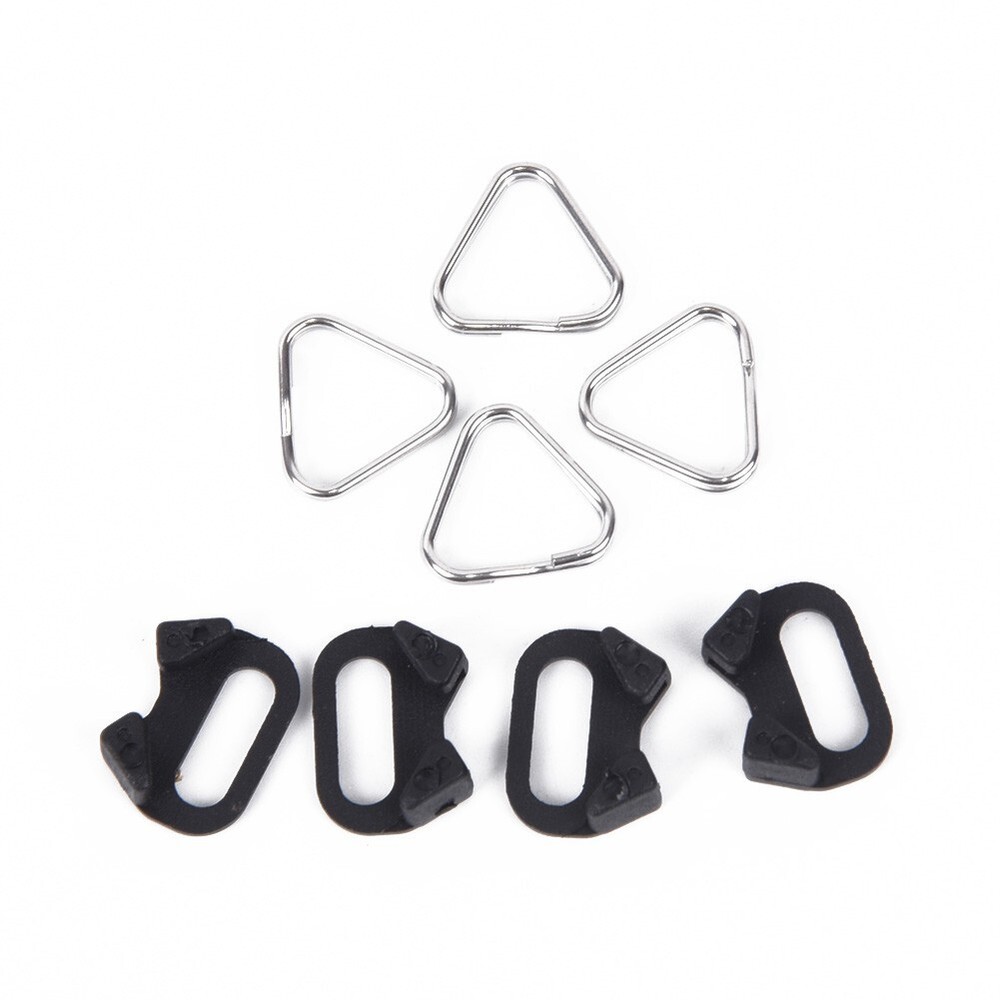 4pcs Triangular Split Rings for Camera Back Belt Strap Buckle Accessories