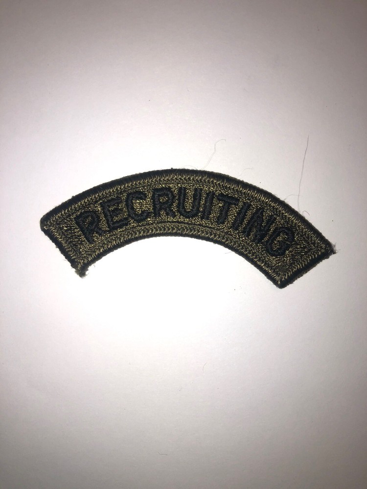 Recruiting Command Subdued Tab U.S. Army Shoulder Patch