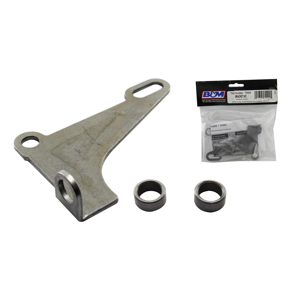 B&M AUTOMATIC TRANS CABLE BRACKET FOR GM 4L60 4L65 4L80 4L85 WITH PRNDL SWITCH