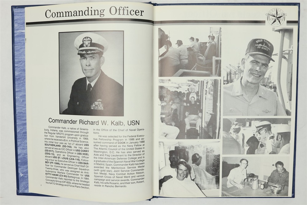 USS Cook (FF-1083) 1989 Westpac Deployment Cruise Book