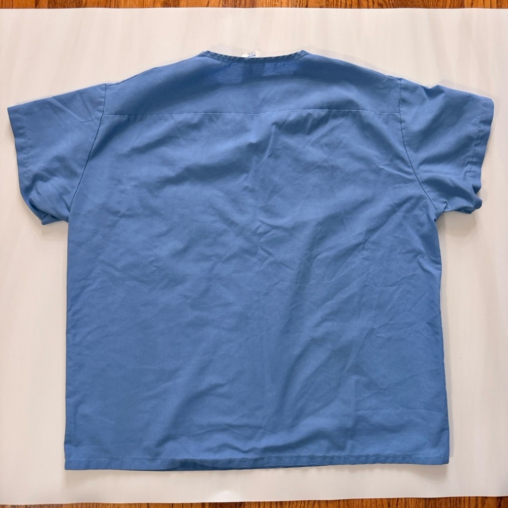 Medline Blue Unisex Scrub Top Size M