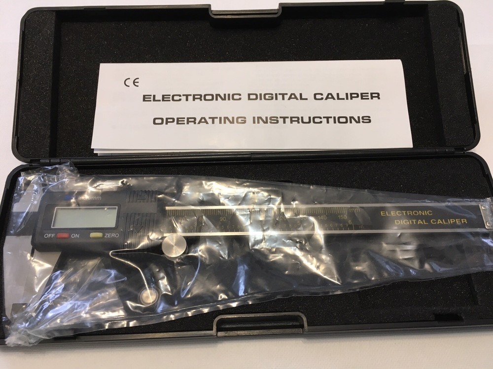 ELECTRONIC DIGITAL CALIPER 0-150mm ~IN CASE & INSTRUCTIONS