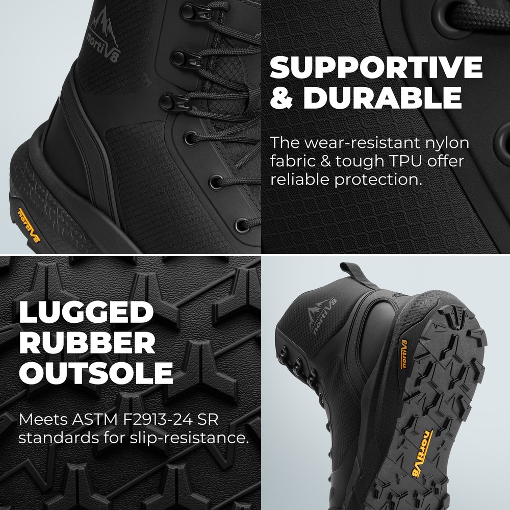 Men's Composite Toe Safe & Protective Work Boots Lightweight Construction Boots
