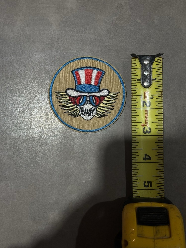 Grateful Dead Uncle Sam Skeleton Iron On Patch Official Licensed