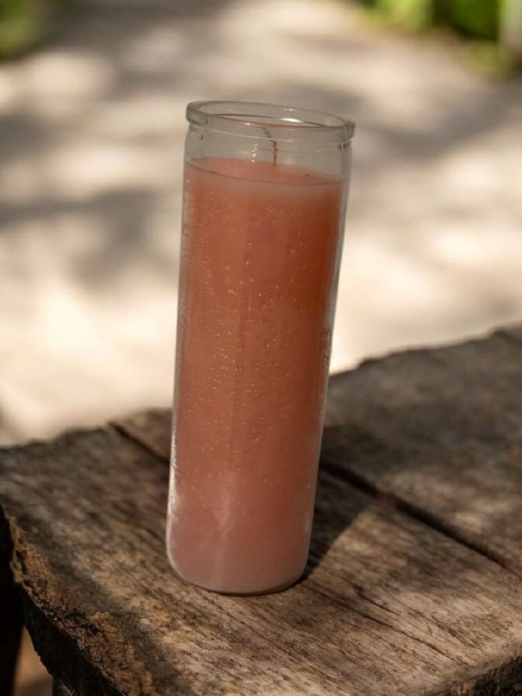 7 Day Plain Pink Candle