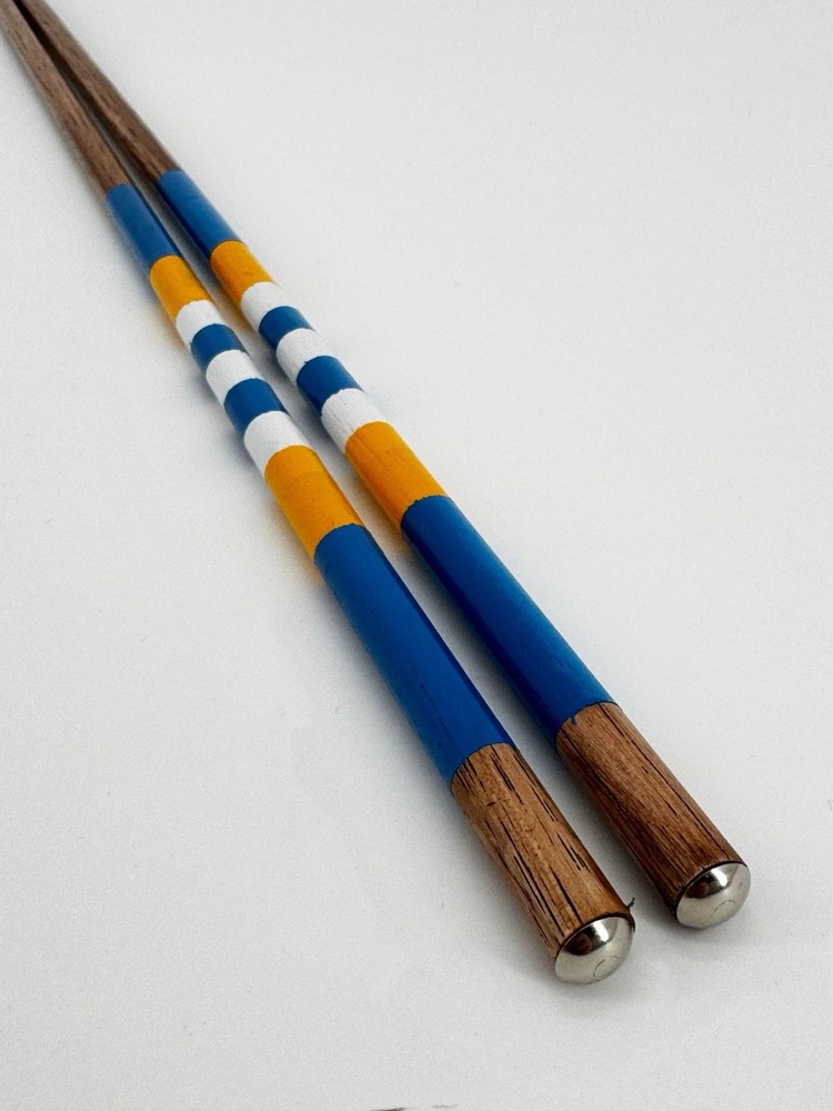 Golf Hickory Alignment Sticks Blue Yellow White