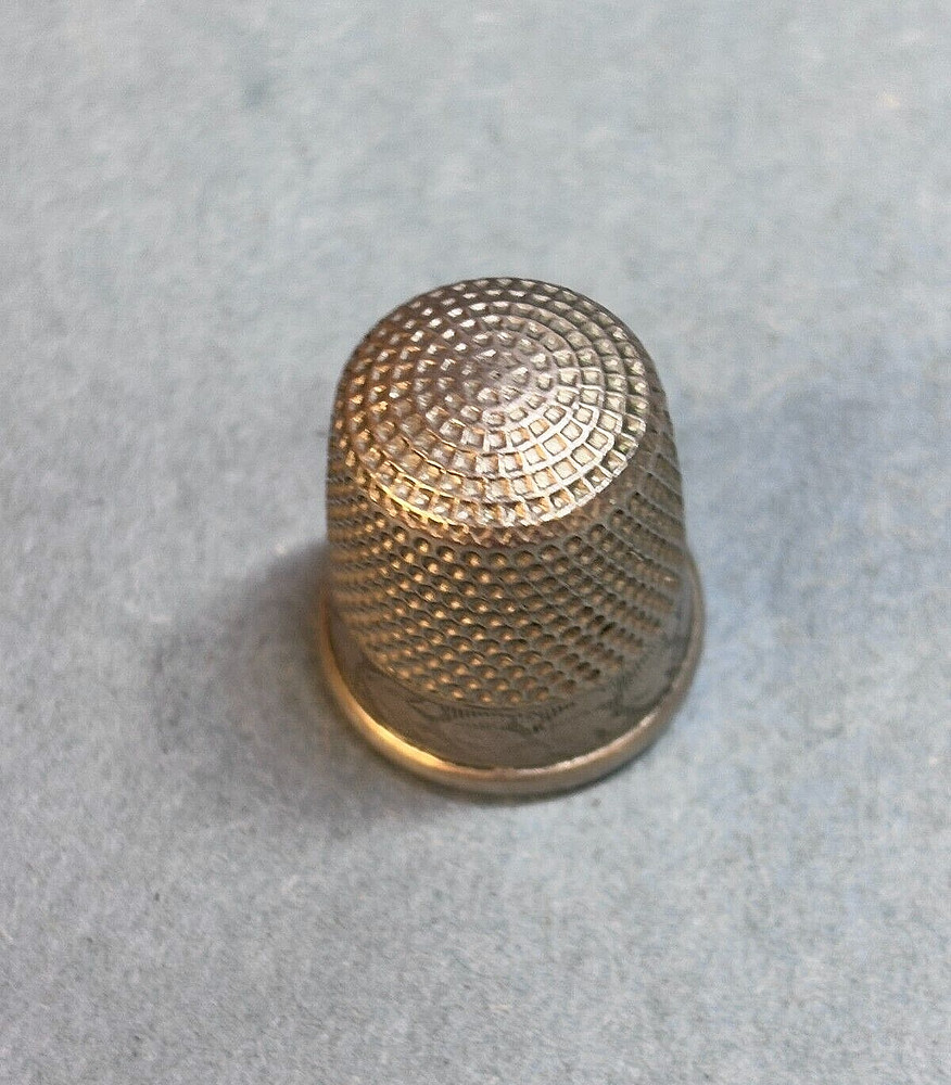 Vintage Sterling Silver Thimble 6.8g