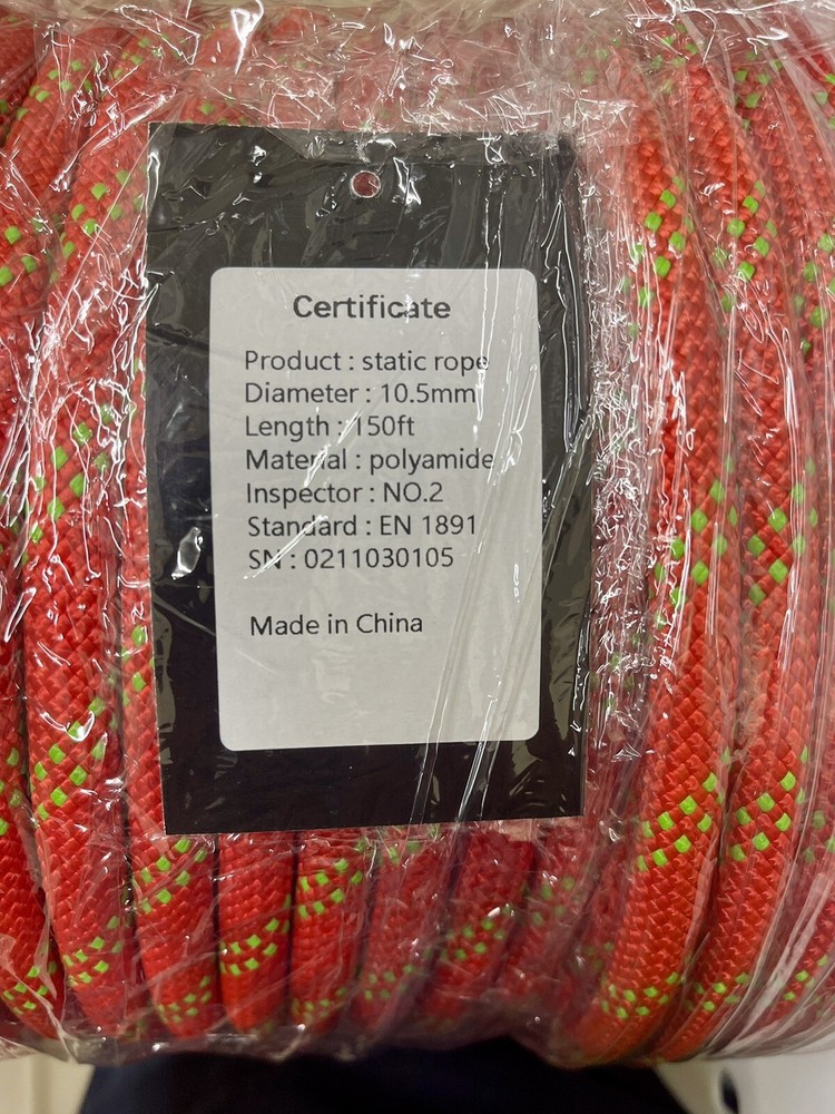 Mudfog Static Rope 10.5mm 150FT Polyamide