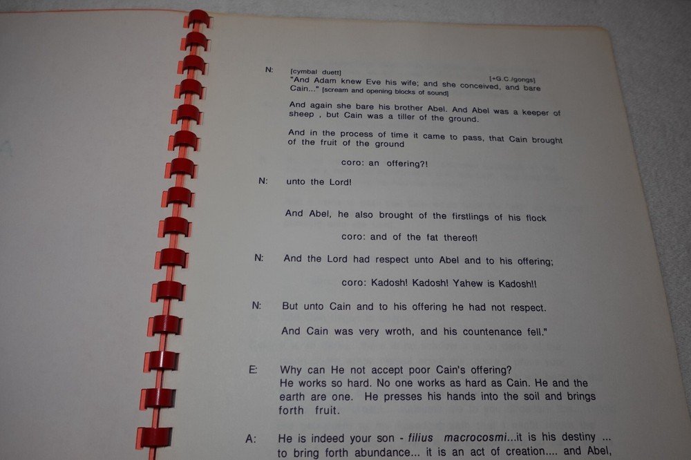 Thomas Sleeper Signed Handwritten Notes & Script 1996 Conductor Composer Miami