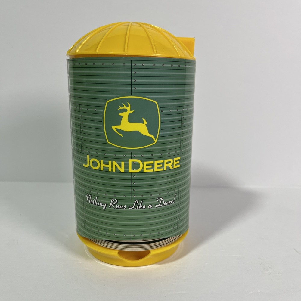 John Deere 'Nothing Runs Like A Deere' Refillable Coaster Dispenser Silo