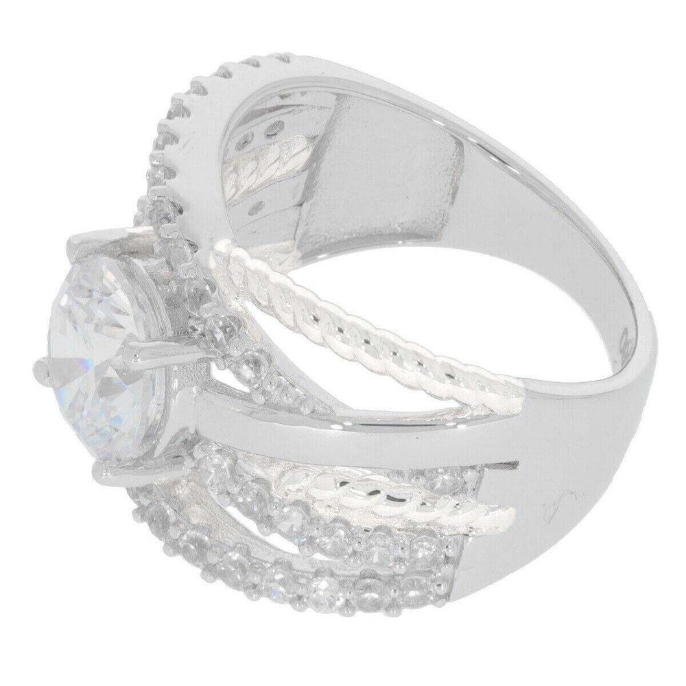 Sterling Silver Semi Mount Ring Setting Round RD 8.5x8.5mm