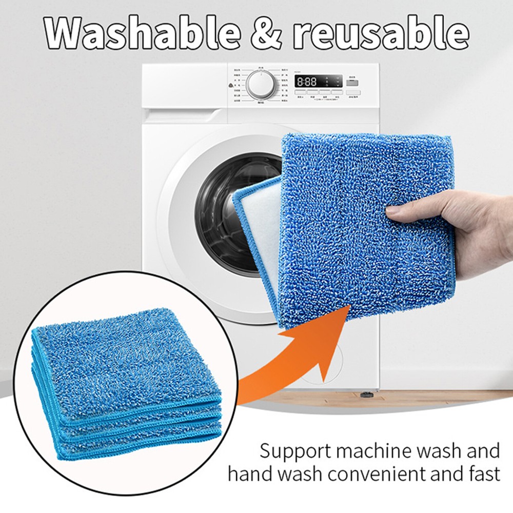 Replacement Microfiber Mop Pads Washable Reusable Tools For Swiffer WetJet