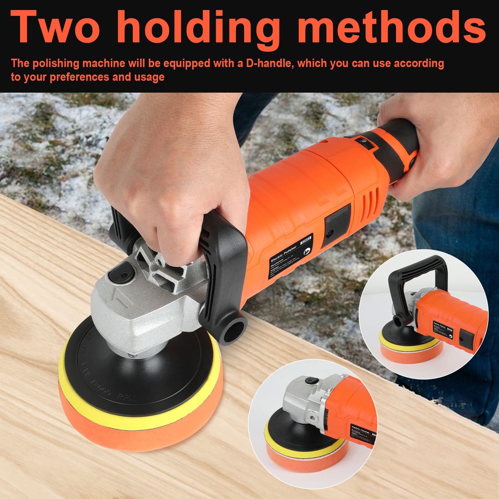 Electric Car Polisher Sander Buffer Polishing Machine Kit 1580W Variable Speed