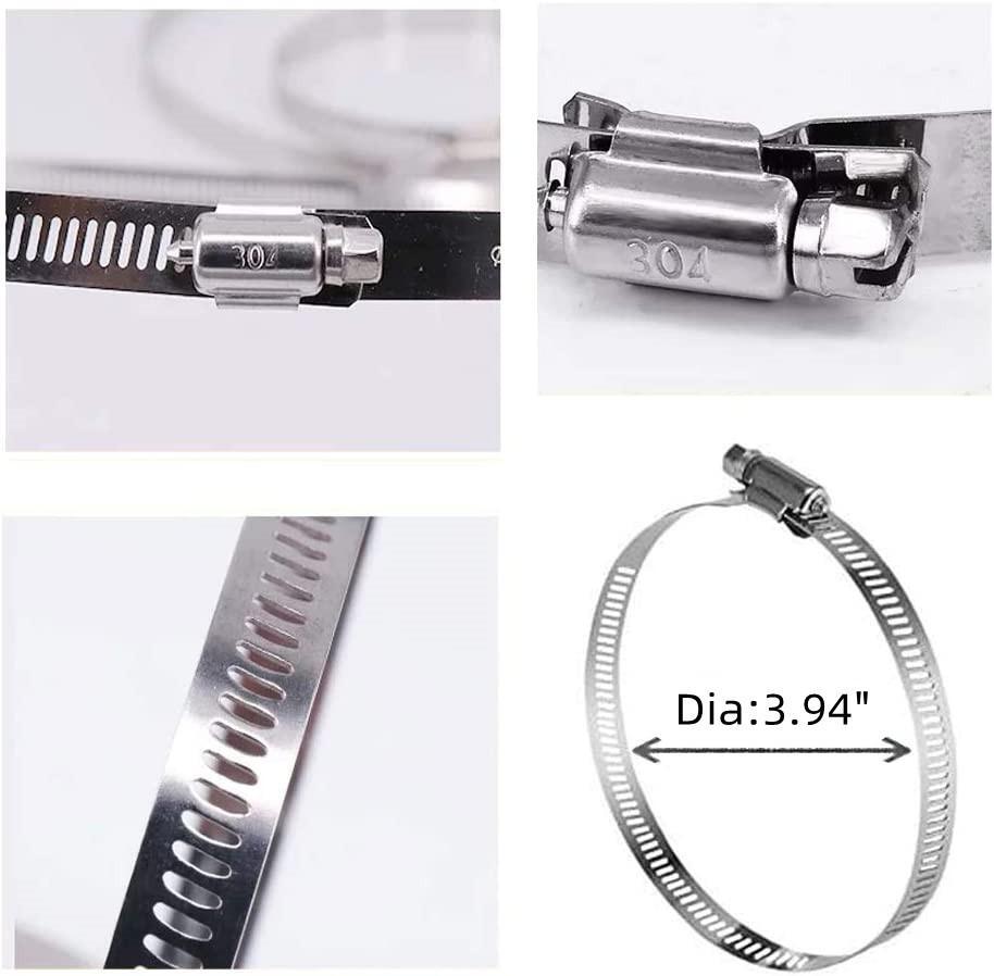 Post Pipe Pole Mounting Bracket Hose Clamps Arm Base for CCTV Security Camera