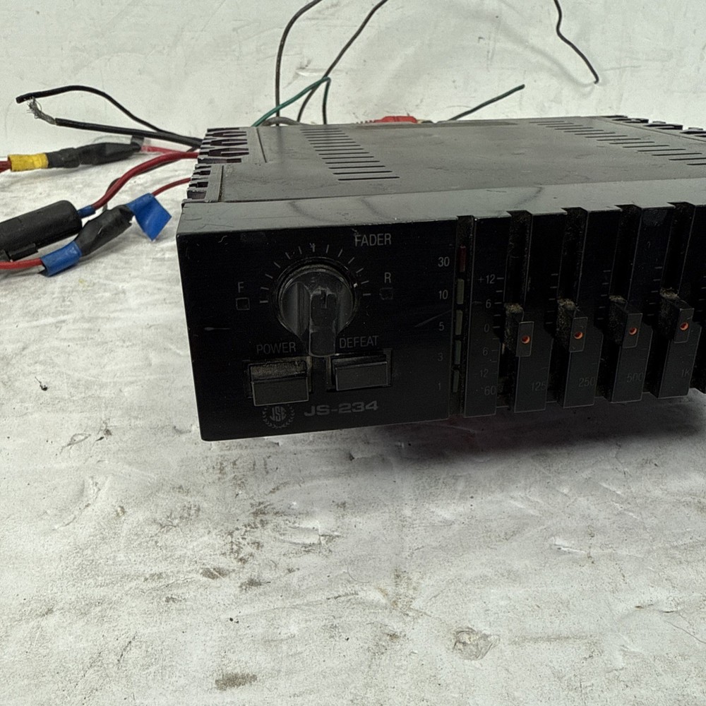 Jet Sound Electronics JS-234 Graphic Equalizer / Amp 9 Band (NOT FULLY WORKING)