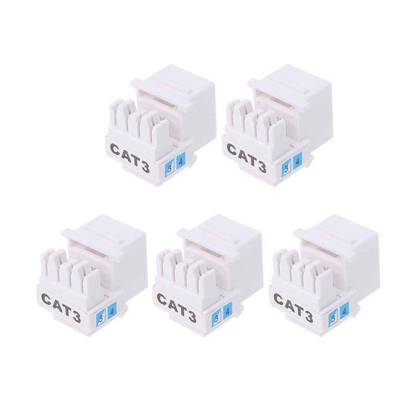 5Pcs Tool-free Telephone Module RJ11 CAT3 Voice Module Adapter Extender