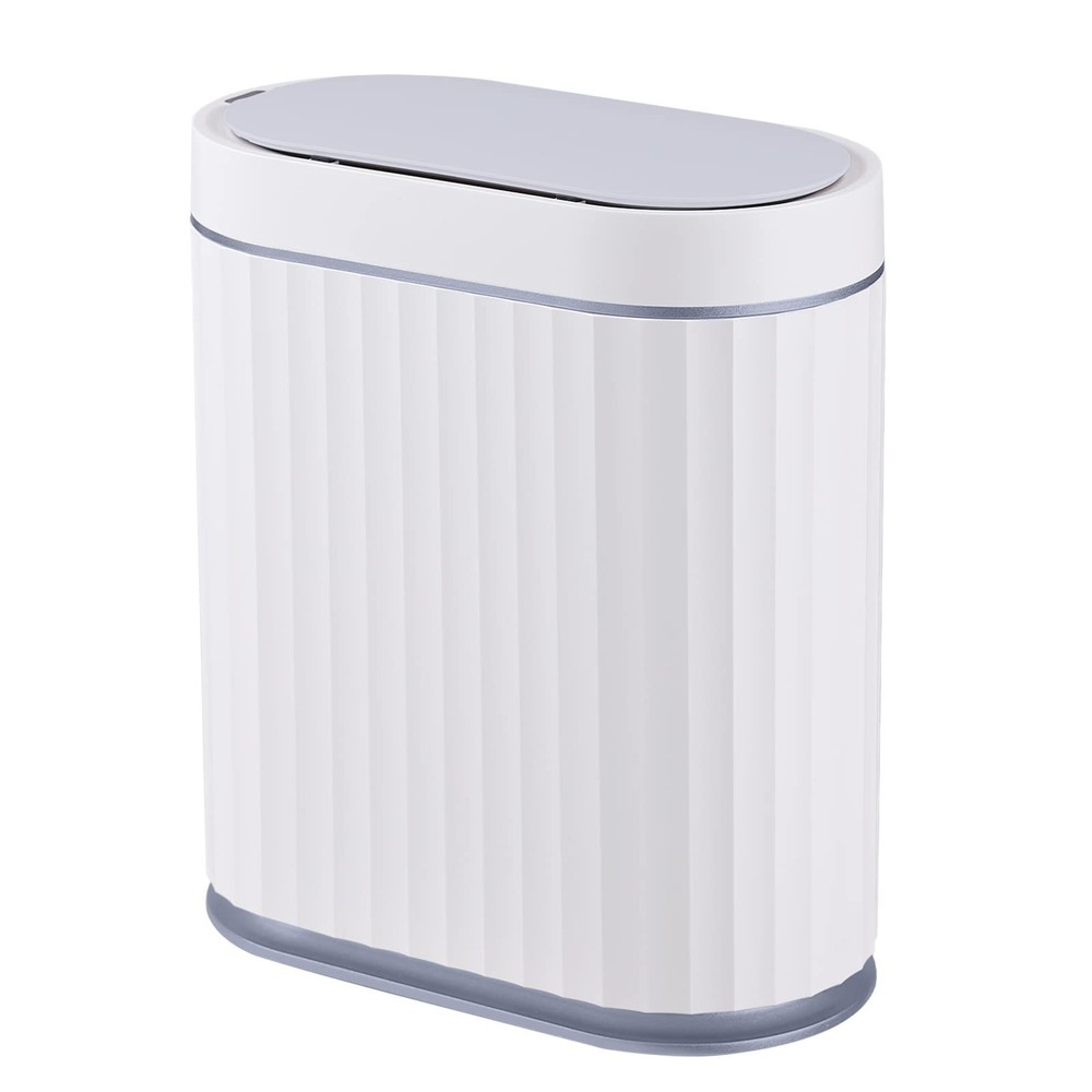 ELPHECO Bathroom Trash can Motion Sensor, Automatic Garbage can, Slim Plastic...