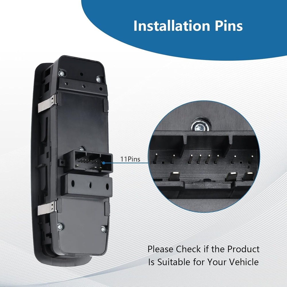 Master Power Window Control Switch Front Driver Side Compatible with2015-2017...