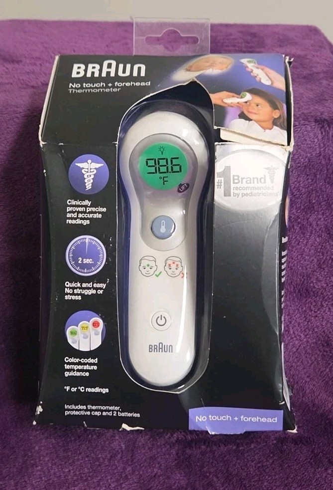 Braun Digital No Touch Forehead Thermometer, New, Sealed