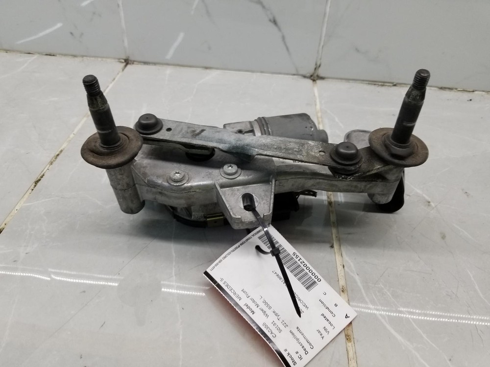 07 08 09 MERCEDES S-CLASS FRONT LEFT DRIVER SIDE WIPER MOTOR #002155