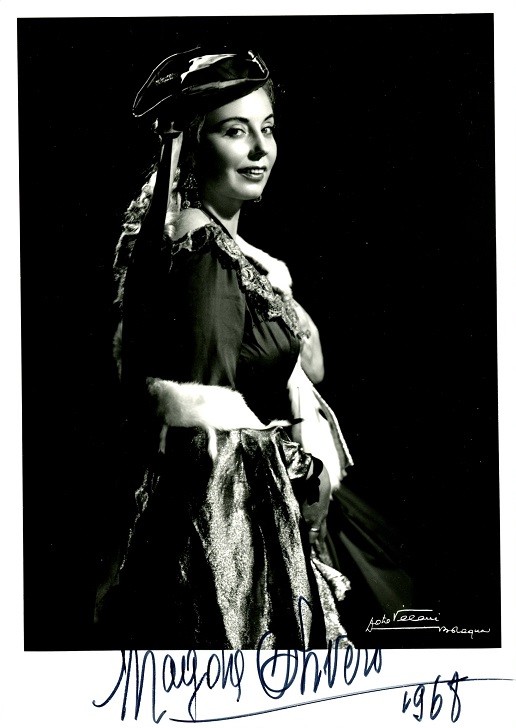 Opera Star MAGDA OLIVERO Signed Photo
