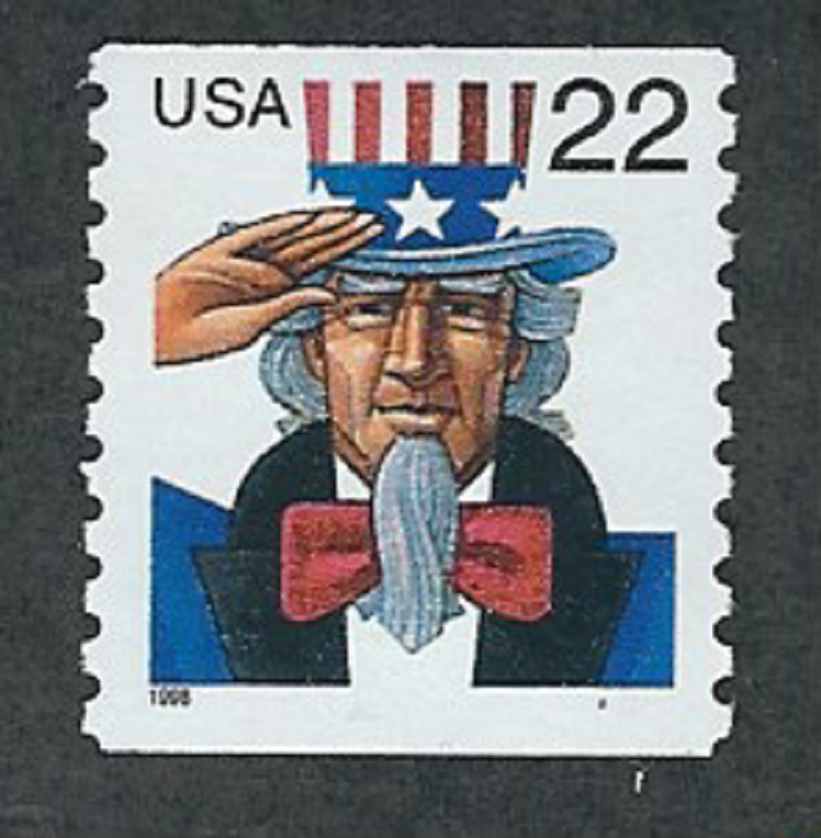 Scott #3353...22 Cent...Uncle Sam...5 Stamps