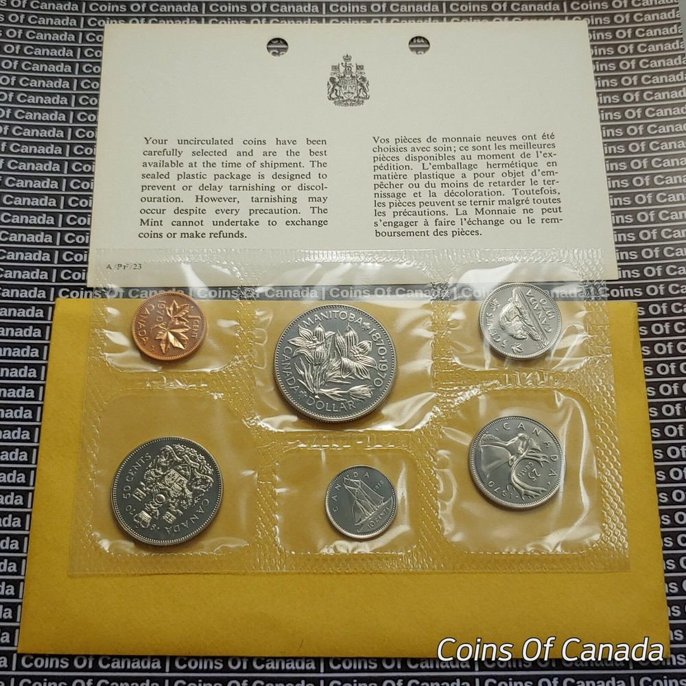 1970 Canada Prooflike 6 Coin Original Set Multiple Sets Available #coinsofcanada