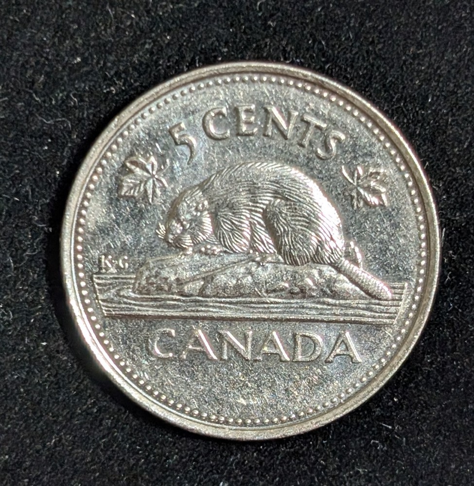 2002 Canada 5 Cents Circulated KM# 346
