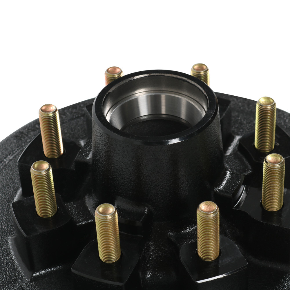 HD 12" X 2" Trailer Brake Drum Kit 8 on 6.5" for 7K-8K Lbs Axle with 9/16" Studs