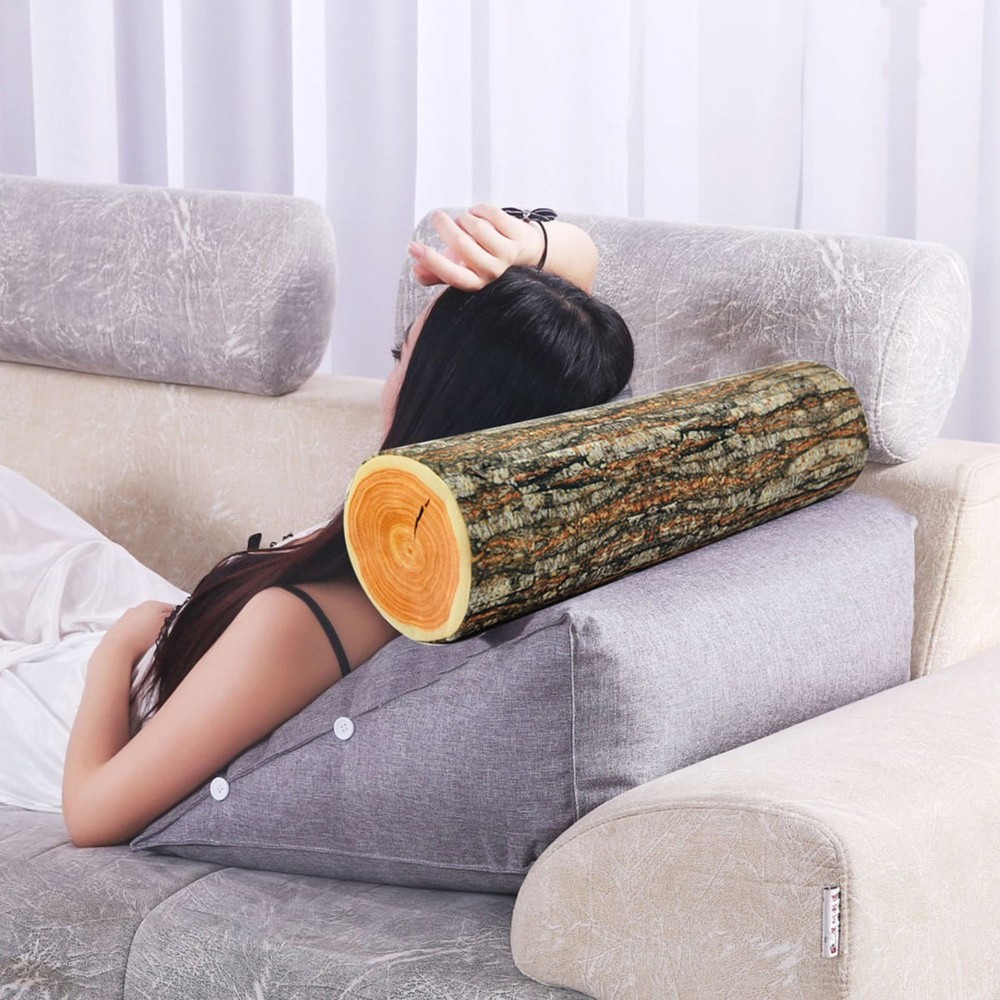 Tree Branch Pillow Long Cylindrical Stump Creative High Simulation Cushion