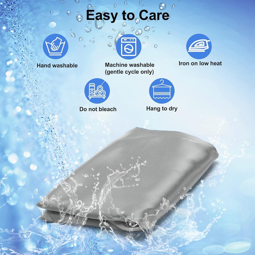 Satin Pillowcase for Cervical Pillow, Ergonomic Case, Smooth & Soft Sleeping