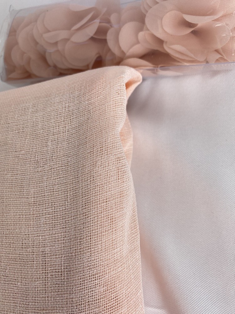 Madison Park Rosette Tab Top Solid Window Curtain Panel Drape 50" x 84” Blush