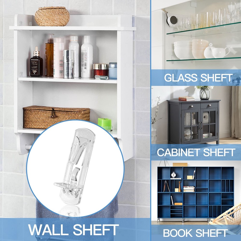 30PCS 5mm Locking Shelf Support Pegs Clear