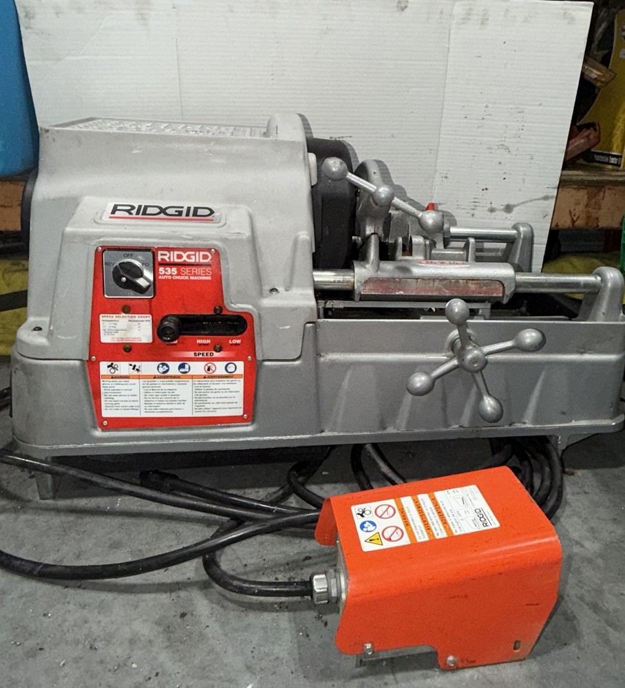 RIDGID 535A Pipe Threader Auto  Chuck 20amp 115volt