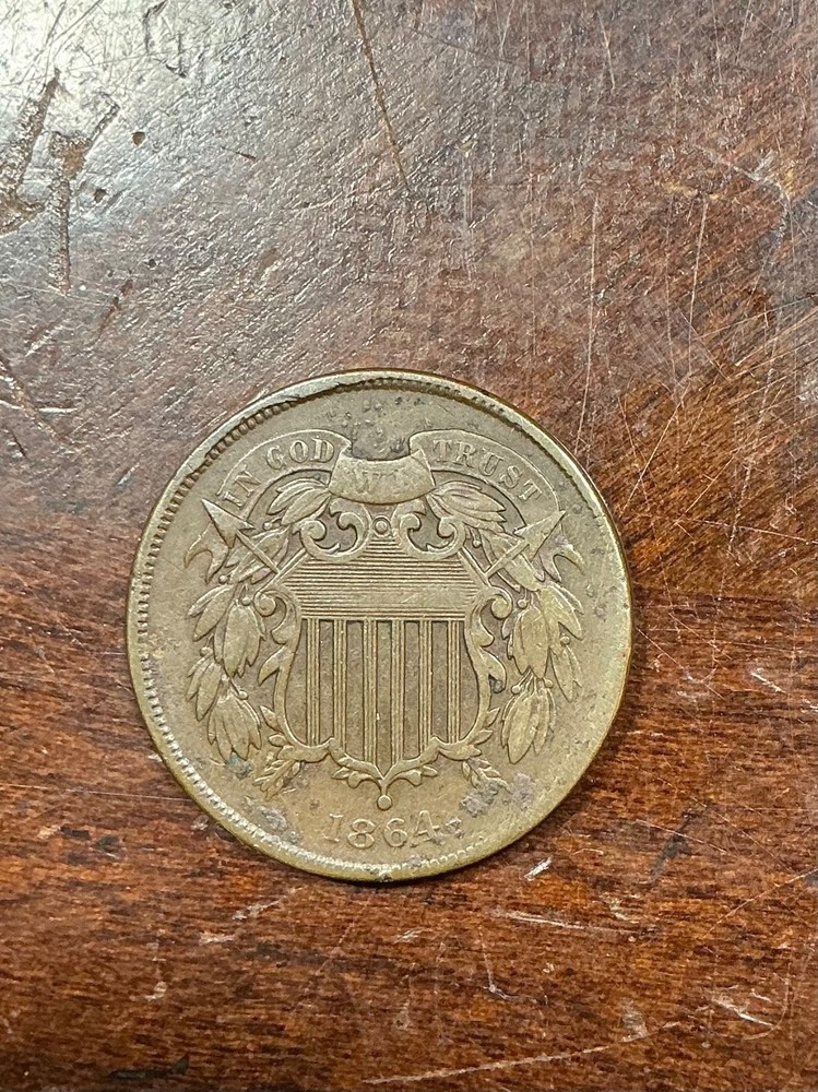 1864 TWO CENT PEICE AFFORDABLE BETTER GRADE TYPE COIN