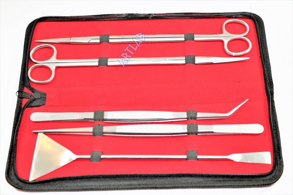 PREMIUM GERMAN FISH TANK CLEANING KIT-BASIC AQUASCAPING TOOLS STAINLESS 5PCS