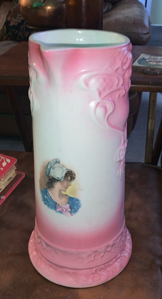 Vintage pink tankard pitcher