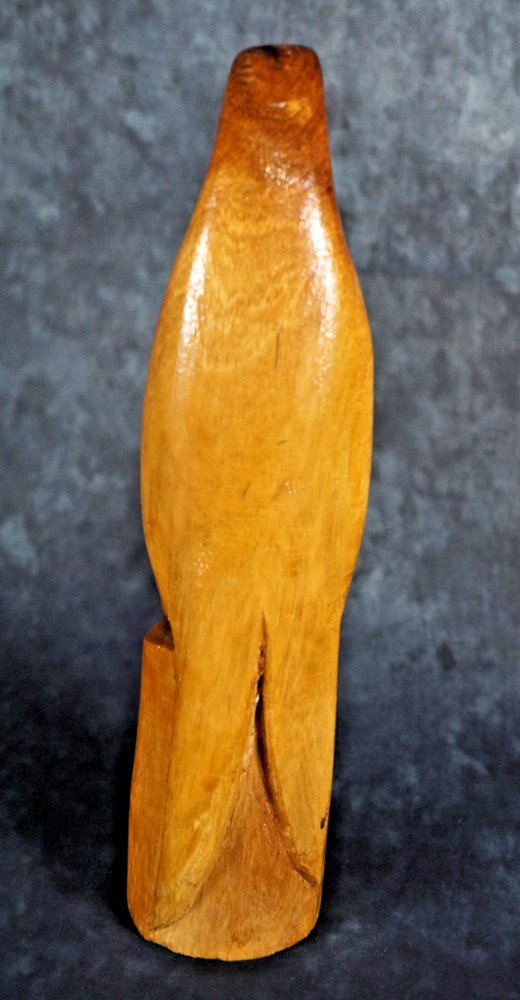 Wooden carved parrot