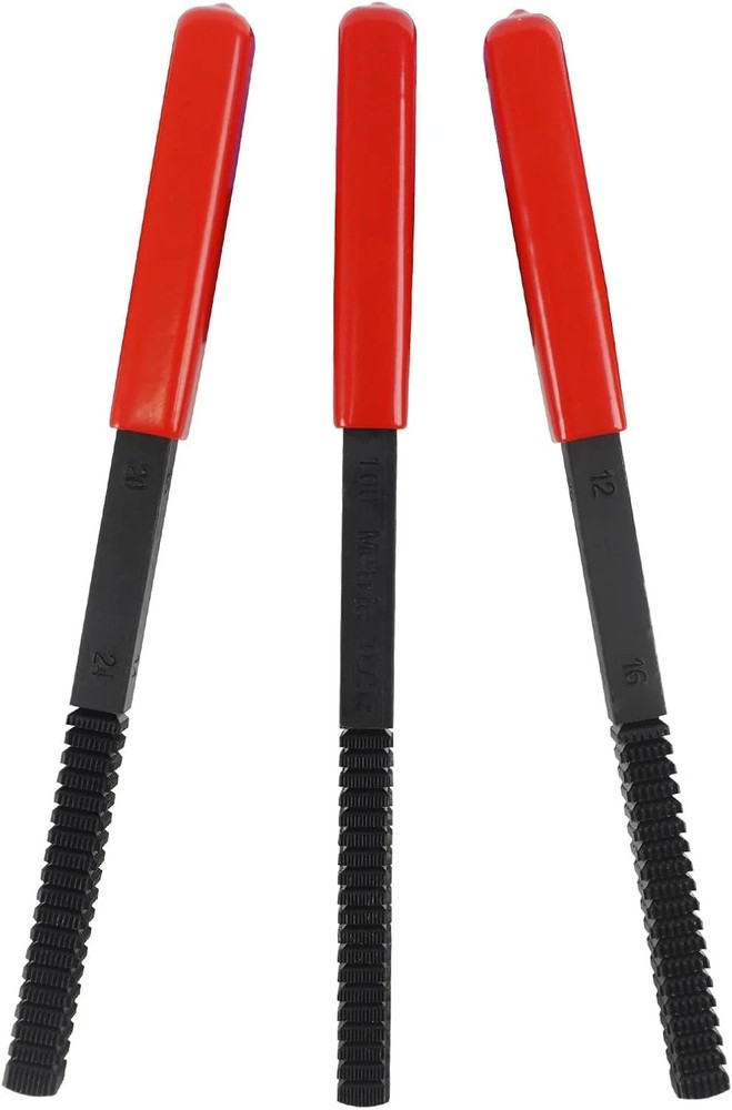 3Pcs Thread File Set, Thread Restorer File Set, Thread Restoring Chaser Files Me