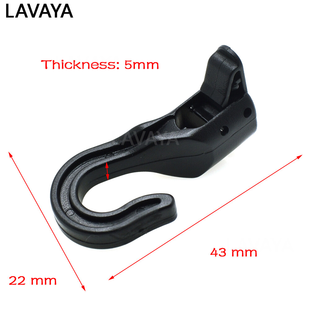 10pcs 43*21mm Black Plastic Swivel Snap Hook
