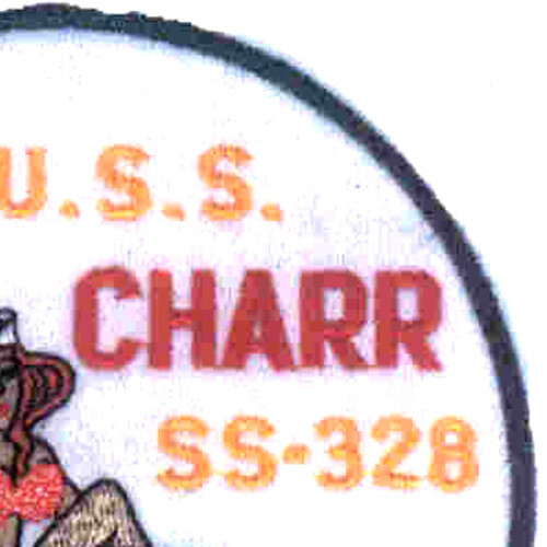 USS Charr SS-328 Patch - Version A