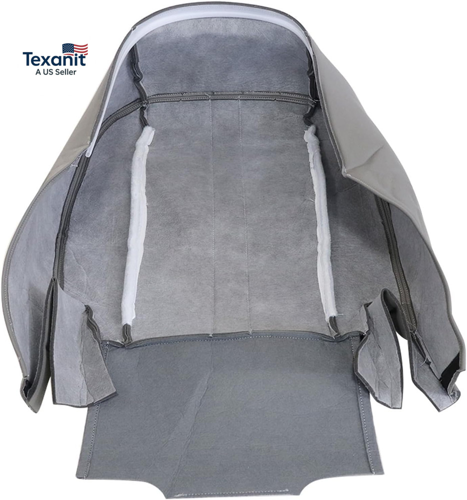 Front Driver or Passenger Side Bottom Replacement Leather Seat Cover Compatible