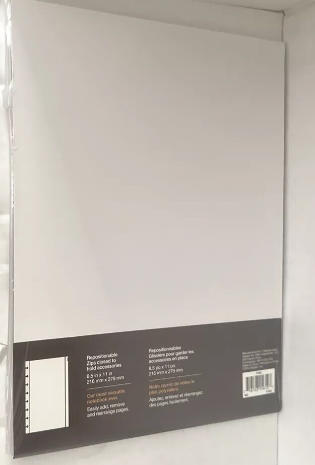 Arc By Staples Poly Zip Pockets. 2 In Pack. #21304. New In Packaging. Clear.