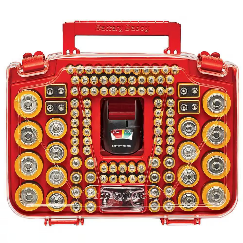 150 Battery Organizer and Storage Case with Tester