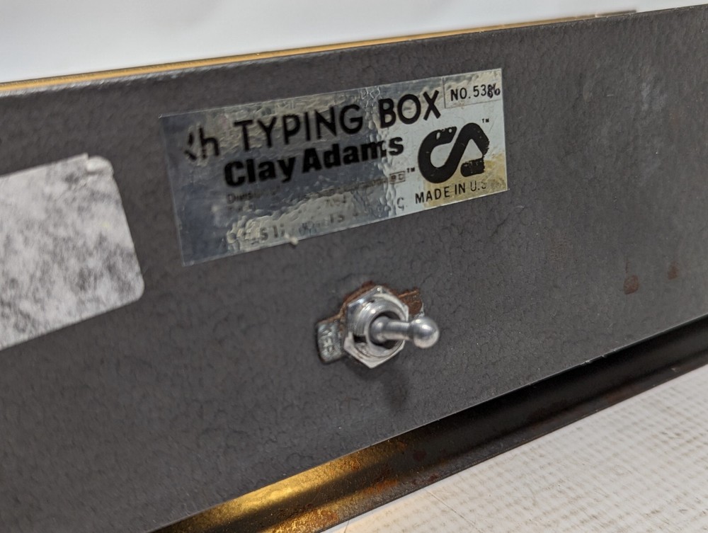 Clay Adams Typing Box